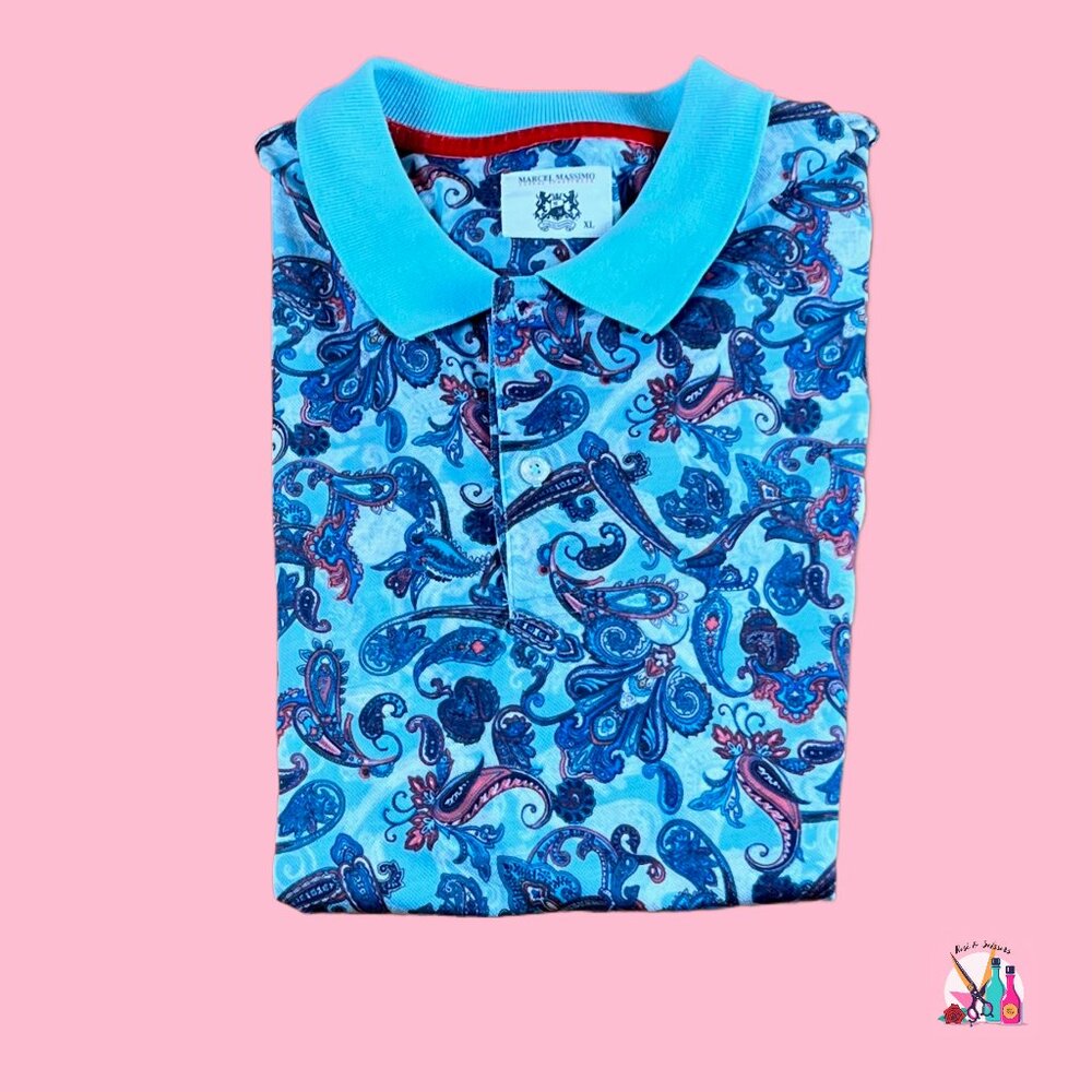Marcel Massimo Paisley Polo | Fitted XL